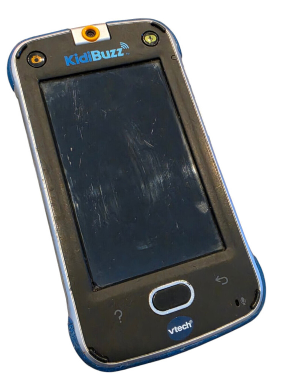 VTech KidiBuzz Hand-Held Smart Device Toy Phone For Kids Blue Gray